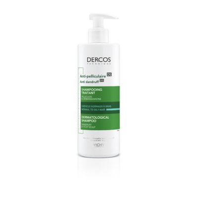 Vichy Dercos Anti-Dandruff szampon przeciwłupieżowy do włosów normalnych i przetłuszczających się 400 ml