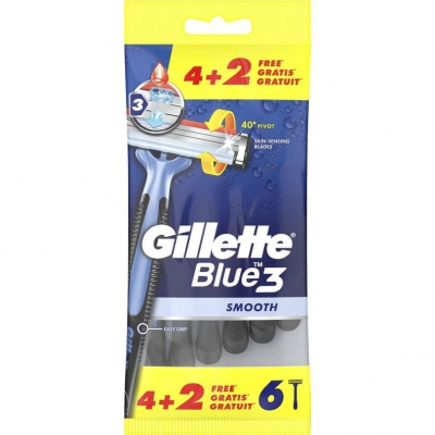 Gillette Blue 3 Smooth Maszynki do golenia 6szt