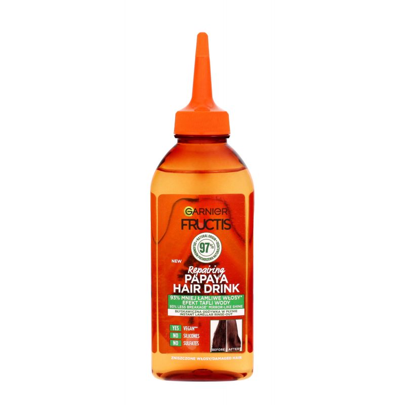 Garnier Hair Drink Papaya płynna odżywka do włosów zniszczonych 200 ml