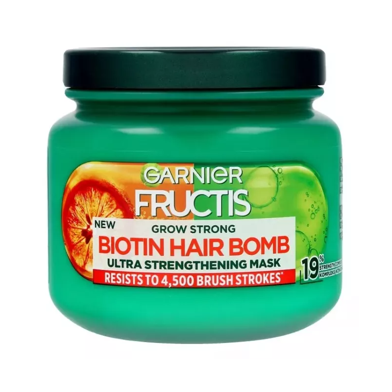 Garnier Fructis Grow Strong Biotin Hair Bomb Maska do Włosów 320 ml