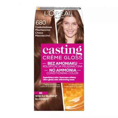 Loreal Casting Creme Gloss farba do włosów 680 Czekoladowe Mochaccino