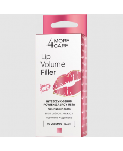 More4care Lip Volume Filler Błyszczyk-serum powiększający usta juicy pink 4,8 g