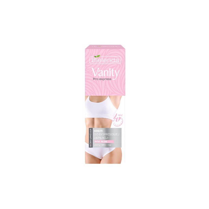 Bielenda Vanity Pro Express krem do depilacji skóra wrażliwa Pink Aloe 75 ml