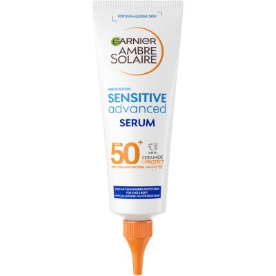 Garnier Ambre Solaire Sensitive Advanced Serum SPF50+ preparat do opalania ciała 125 ml