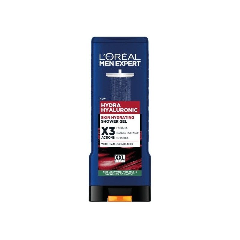 L`Oreal Men Expert Hydra Hyaluronic nawilżający żel pod prysznic 400 ml L`Oreal Men Expert Hydra Hyaluronic nawilżający żel pod prysznic 400 ml