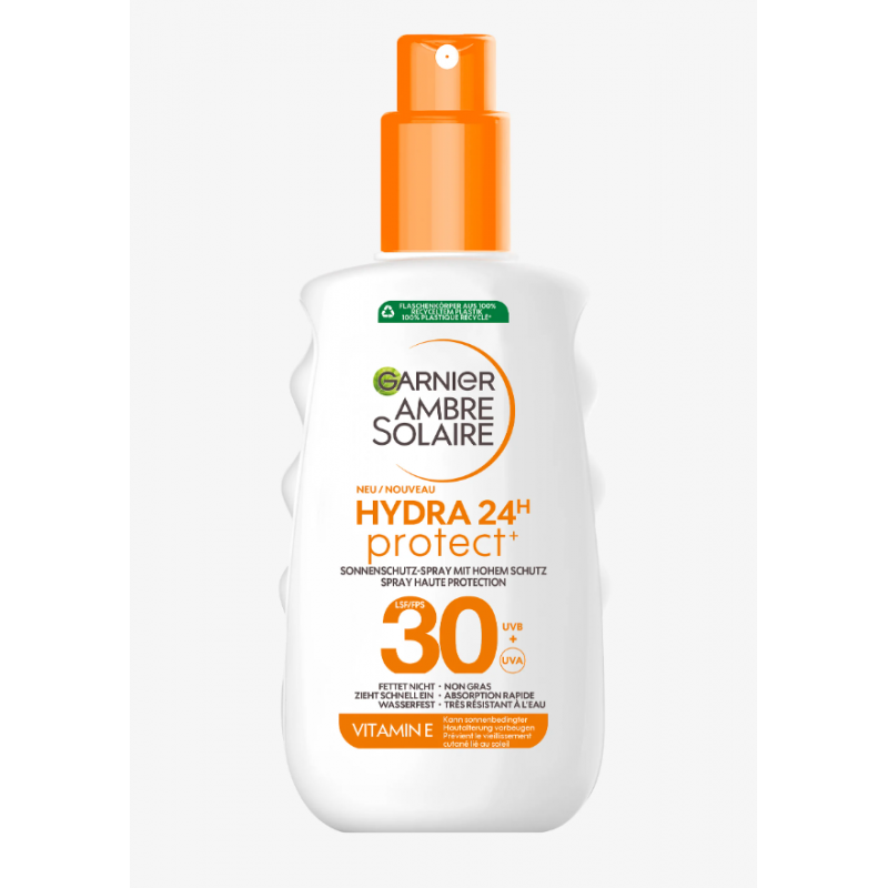Garnier Ambre Solaire Hydra 24h Protect Sun Spray ochronny SPF50+ 150 ml Garnier Ambre Solaire Hydra 24h Protect Sun Spray ochronny SPF50+ 150 ml