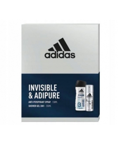 Adidas Man Invisible & Adipure Zestaw