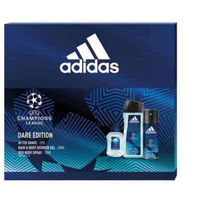 Adidas Zestaw Champions AS 50 ml+Żel P/P+Deo Spray