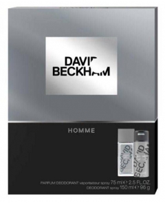 David Beckham Zestaw prezentowy Homme (deo spray 150ml + deo naturalny spray 75ml)