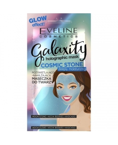 Eveline Galaxity Holographic Mask Maseczka do twarzy rozświetlająco-nawilżająca Cosmic Stone 10g