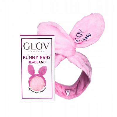GLOV Bunny Ears opaska do włosów Pink