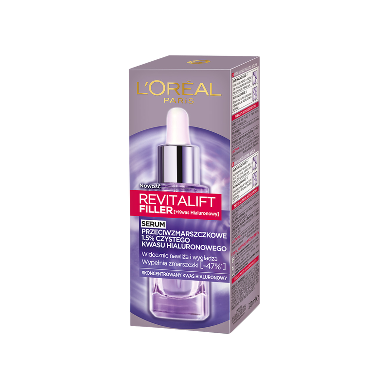 LOreal Revitalivt Filler serum przeciwzmarszczkowe 1.5%czystego kwasu hialuronowego 30 ml