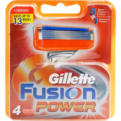 Gillette Fusion Power wymienne ostrza do maszynki 4szt